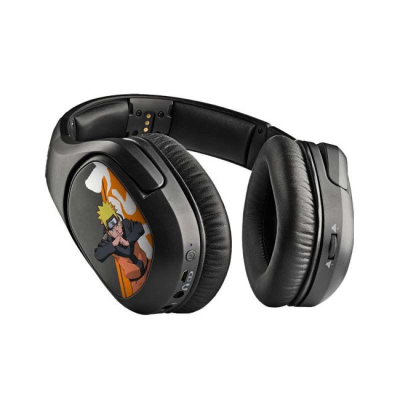 Headset Gaming CheckPoint HX300 Naruto Shippuden Leaf Ninja, conexión Inalánbrica, micrófono desmontable, Serie naruto, color negro.