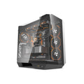 Gabinete Gaming DarkFlash DY470, ATX Mid Tower, Panel lateral y frontal de vidrio templado, incluye 4 abanicos ARGB, Color Negro