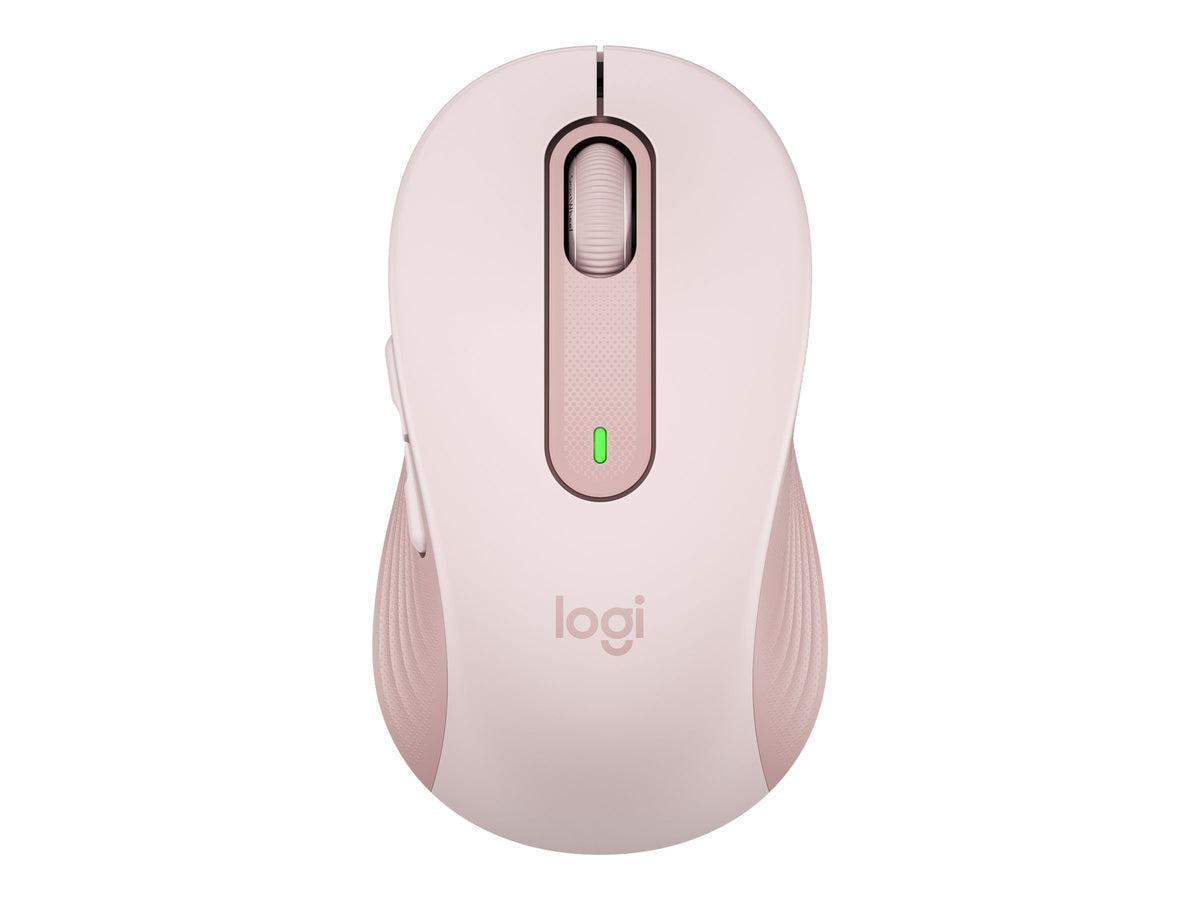 Logitech Signature M650 - Ratón - manos pequeñas - diestro y zurdo - inalámbrico - 2.4 GHz, Bluetooth - receptor de USB Logitech Logi Bolt - rosa
