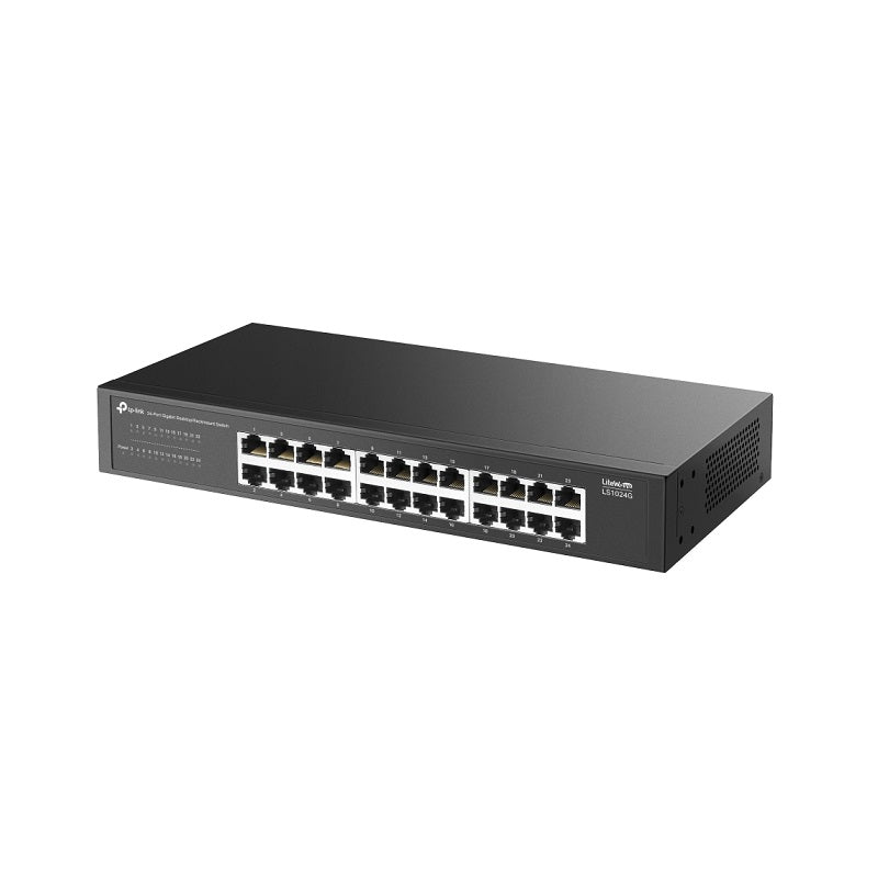 Switch TP-LINK LS1024G de Sobremesa con 24 puertos RJ45 a 10/100/1000Mbps Gigabit, Rack