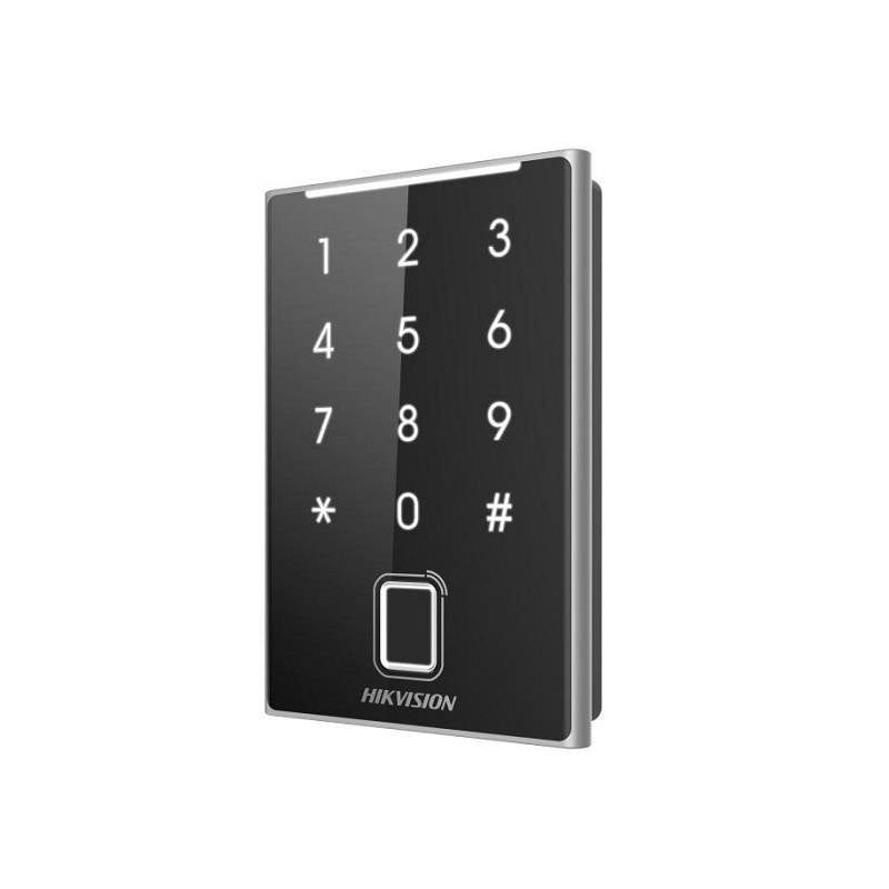 Control de acceso HIKVISION K1109EKFB, lector de Tarjetas EM y teclado numérico, IP65, RS-485 y Wiegand (W26/W34)