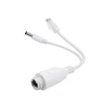 Adaptador divisor e Inyector POE a 24V-12V, DC macho, Impermeable.