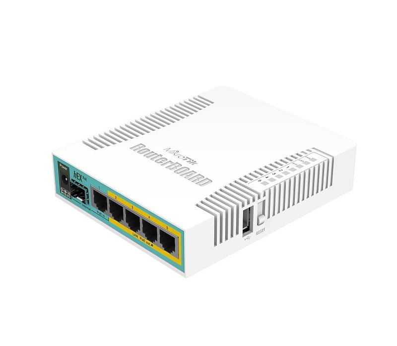 Router MIKROTIK HEX RB960PGS, CPU 800Mhz, 128MB Ram, 5x Gigabit LAN, 4x Poe