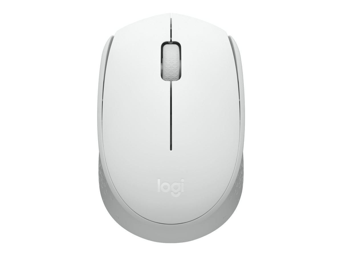 Logitech M170 Wireless Mouse, Ambidextrous, Off-white - Ratón - diestro y zurdo - óptico - 3 botones - inalámbrico - 2.4 GHz - receptor inalámbrico USB - blanco hueso