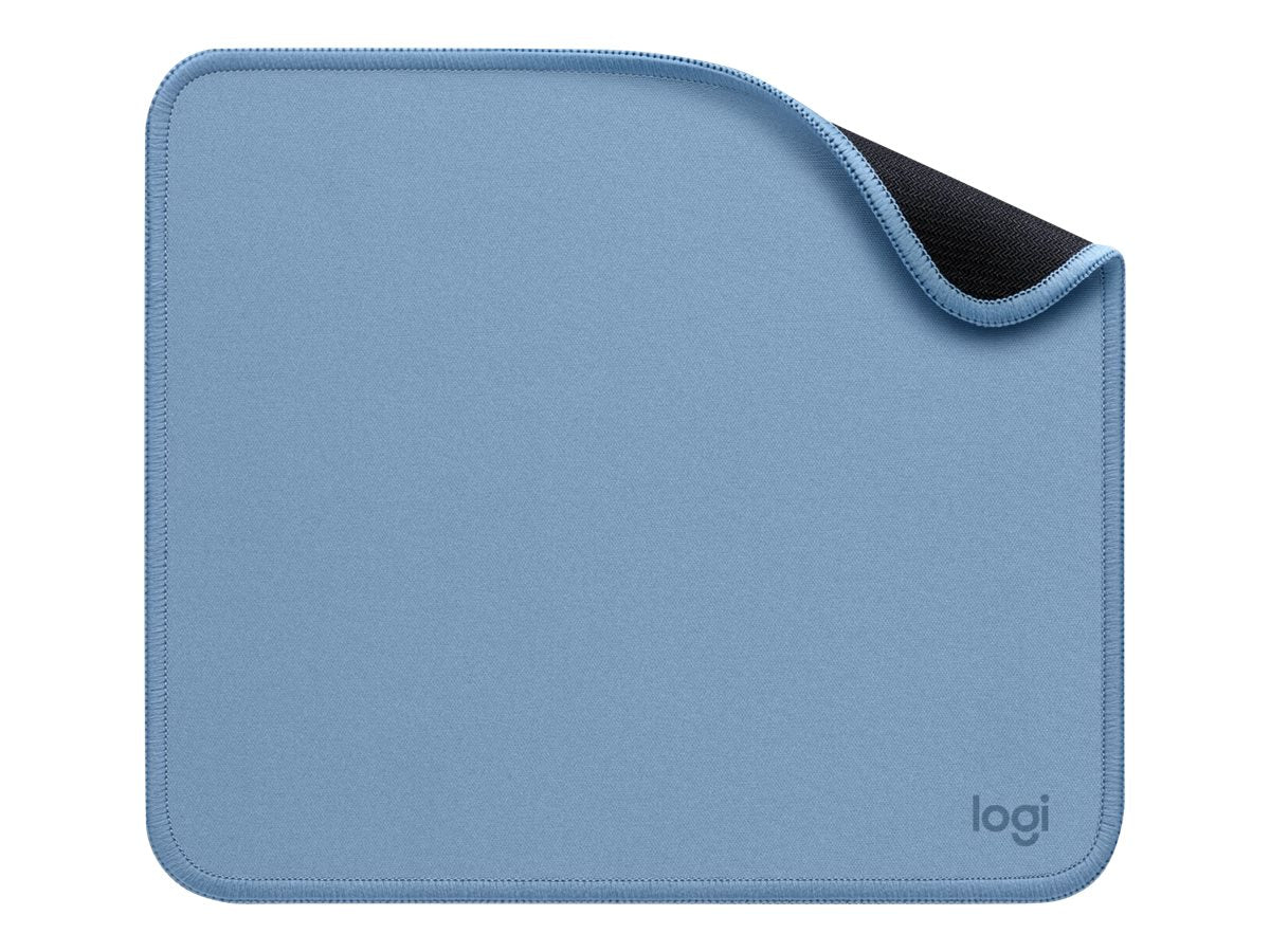 Logitech Studio Series - Alfombrilla de ratón - base de goma antideslizante, fácil deslizamiento, superficie resistente a salpicaduras - gris azulado