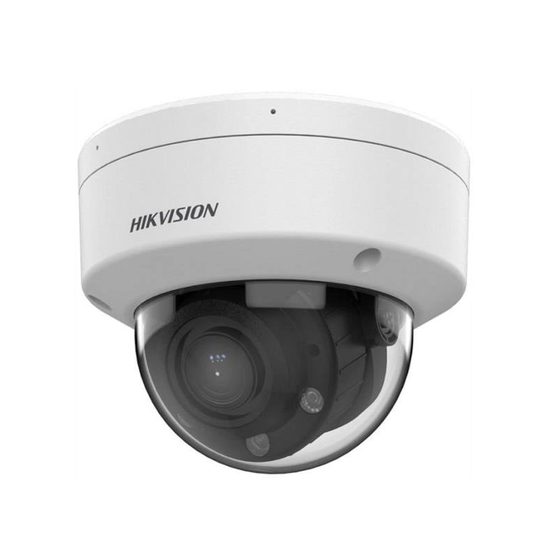 Cámara IP Domo Hikvision, POE, 2.8-12 mm, 6MP Dual Light, IR 30m, WDR, Micrófono, IP67, IK08, Metal