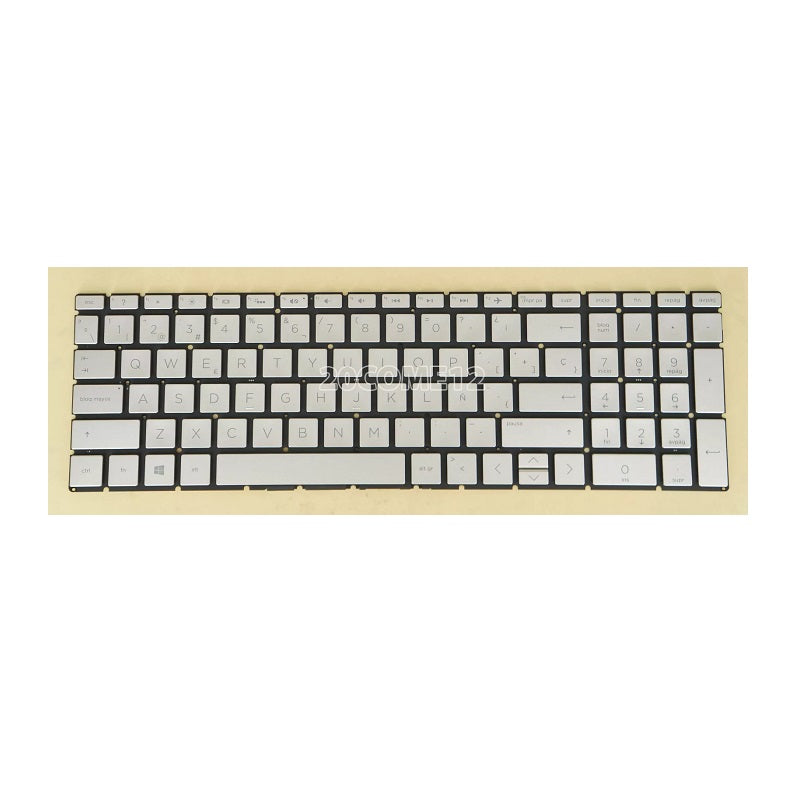 Teclado para HP ENVY 15-dw 15-dw0000 15t-dw000, con retroiluminación, Español, plateado