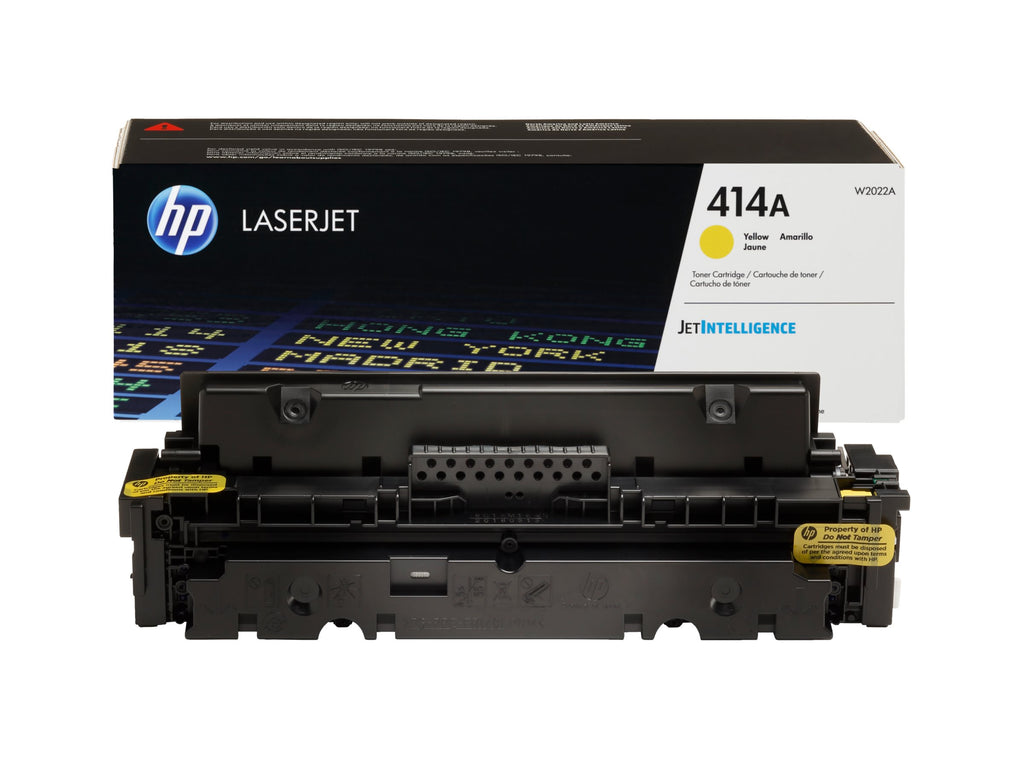 HP 414A - Amarillo - original - LaserJet - cartucho de tóner (W2022A) - para Color LaserJet Enterprise M455, MFP M480; Color LaserJet Pro M454, M479, MFP M479