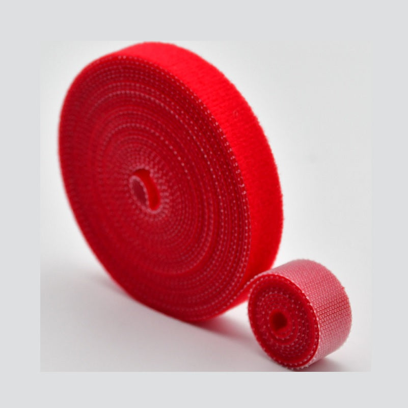 Cinta de velcro 5M (5000 x 12mm) color Rojo