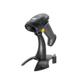 Lector de codigo de barra AON, HS-150 1D, conexión inalámbrica 2.4G y Bluetooth, con base, Negro (1001)
