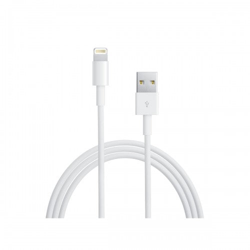 Cable USB 2.0 a Lightning, carga rápida OEM, compatible con iPhone 5 hasta 14 Pro Max, 2 Metros / 6 Pies, Blanco