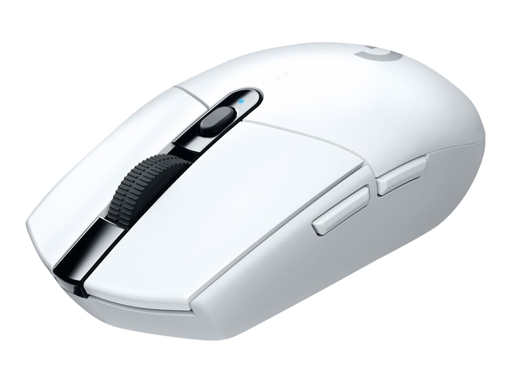 Logitech G G305 - Ratón - óptico - 6 botones - inalámbrico - 2.4 GHz - receptor inalámbrico USB - blanco