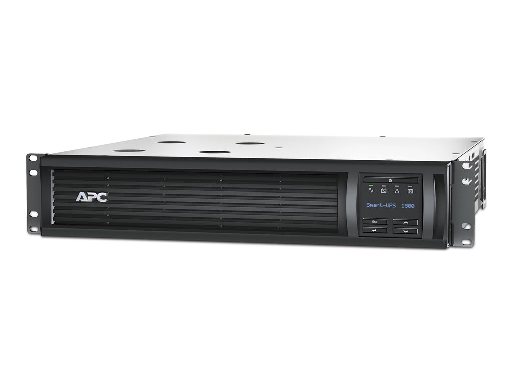 APC Smart-UPS SMT1500RM2UC - UPS (montaje en bastidor) - CA 120 V - 1 kW - 1440 VA - 1 x baterías - serial, USB - conectores de salida: 6 - 2U - negro - con APC SmartConnect - para P/N: SCL500RM1UC, SCL500RM1UNC, SMTL1000RM2UC, SMTL750RM2UC, SMX2000LVNCUS