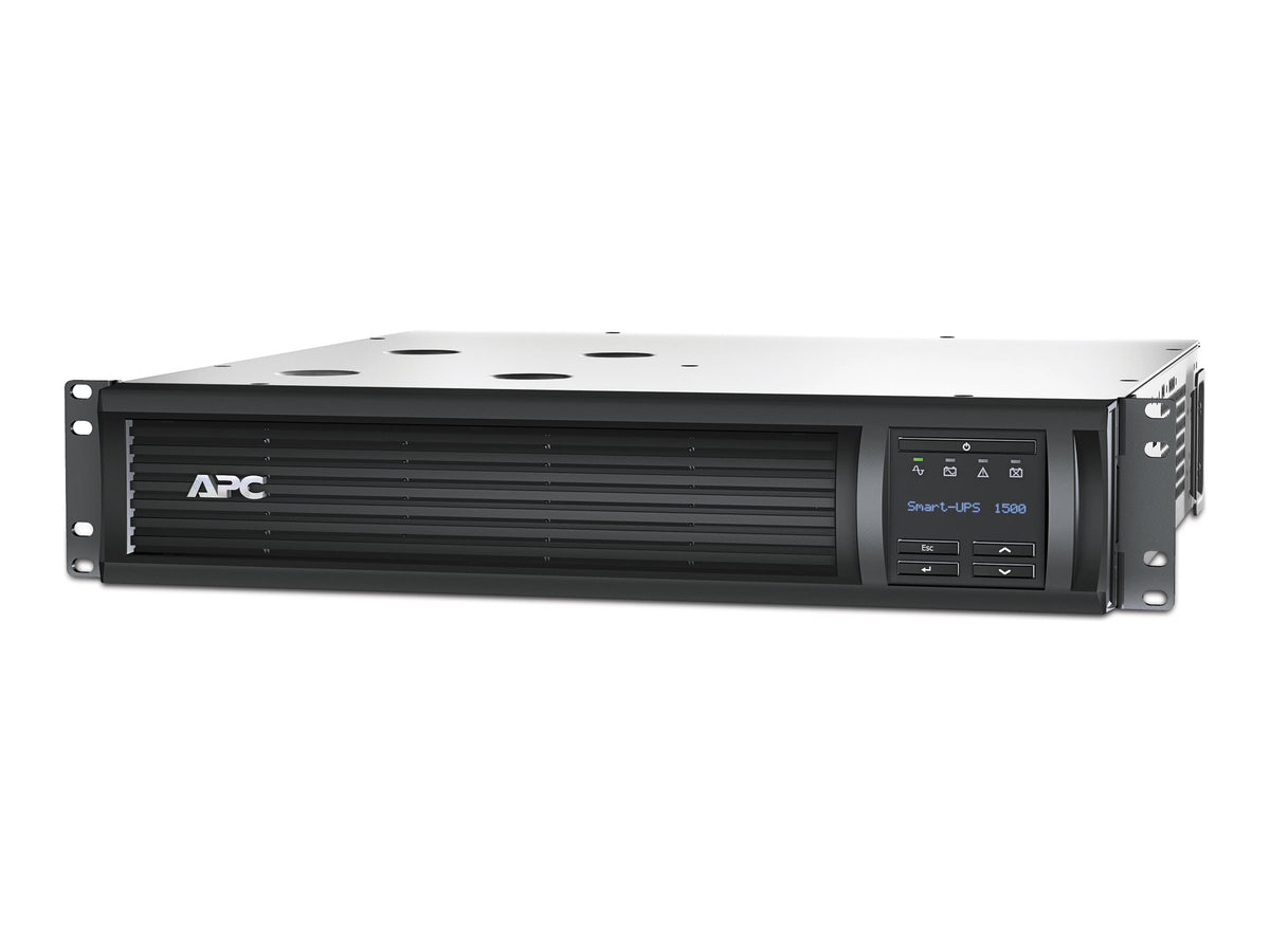 APC Smart-UPS SMT1500RM2UC - UPS (montaje en bastidor) - CA 120 V - 1 kW - 1440 VA - 1 x baterías - serial, USB - conectores de salida: 6 - 2U - negro - con APC SmartConnect - para P/N: SCL500RM1UC, SCL500RM1UNC, SMTL1000RM2UC, SMTL750RM2UC, SMX2000LVNCUS