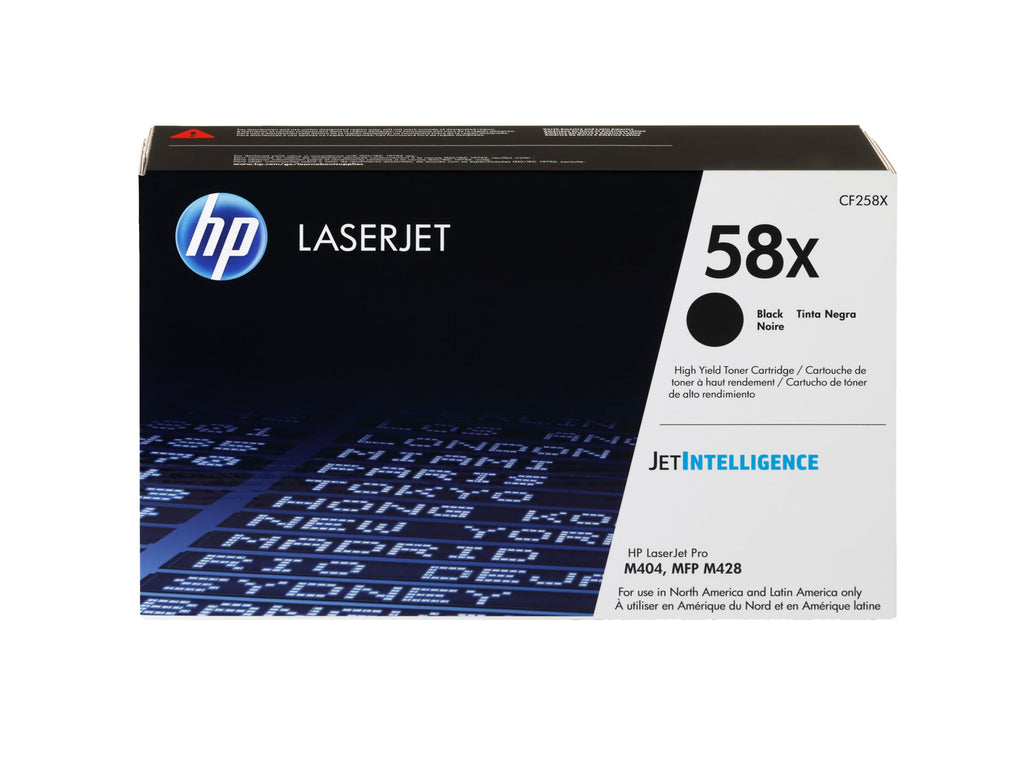 HP 58X - Gran capacidad - negro - original - LaserJet - cartucho de tóner (CF258X) - para LaserJet Pro M404dn, M404dw, M404n, M428fdw, MFP M428dw, MFP M428fdn, MFP M428fdw