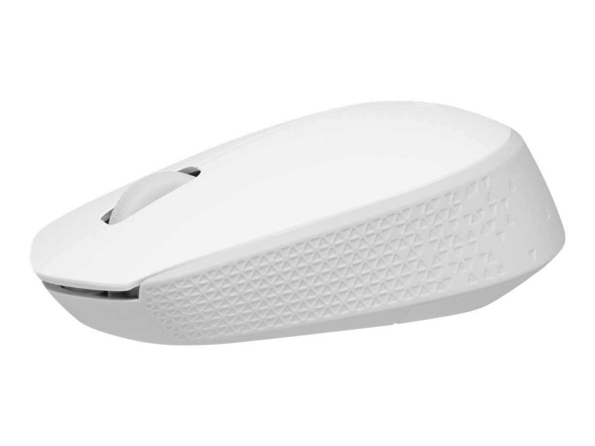 Logitech M170 Wireless Mouse, Ambidextrous, Off-white - Ratón - diestro y zurdo - óptico - 3 botones - inalámbrico - 2.4 GHz - receptor inalámbrico USB - blanco hueso