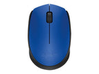 Logitech M170 - Ratón - diestro y zurdo - inalámbrico - 2.4 GHz - receptor inalámbrico USB - azul