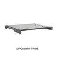 Bandeja 1U T-VISION ventilada para Gabinete, 19", profundidad 370mm, opción 4 postes