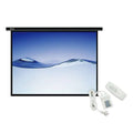 Pantalla de proyección Klip Xtreme de 100", control, motorizada, color blanco, KPS-502