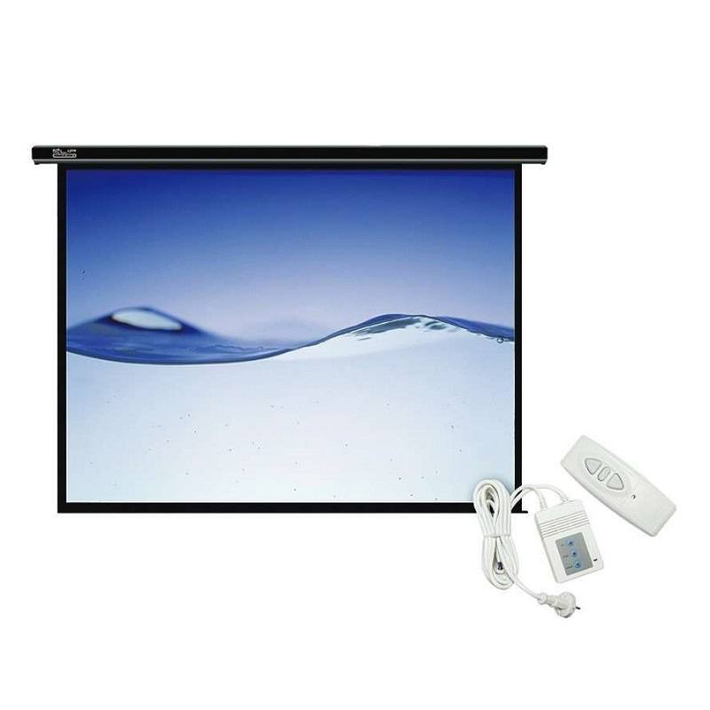 Pantalla de proyección Klip Xtreme de 100", control, motorizada, color blanco, KPS-502