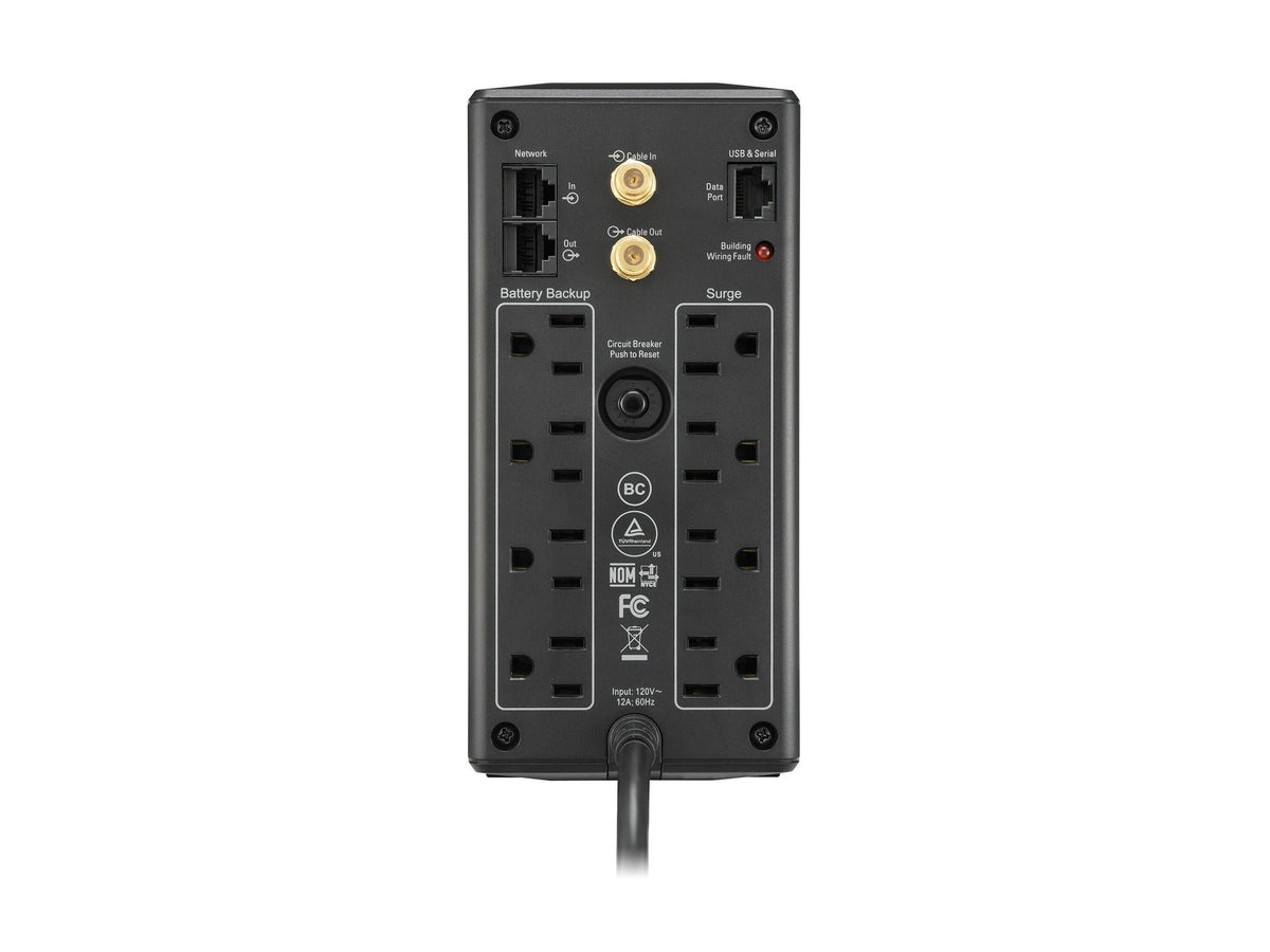 APC Back-UPS Pro BX1000M-LM60 - UPS - CA 120 V - 600 vatios - 1000 VA - USB - conectores de salida: 8 - negro
