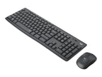 Logitech MK295 Silent - Juego de teclado y ratón - inalámbrico - 2.4 GHz - Black