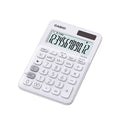 Calculadora CASIO de Mesa compacta Mini de 12 Digitos, TAX para calculo de impuestos, Blanco