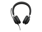 Jabra Evolve2 40 SE UC Stereo - Auricular - en oreja - cableado - USB-A - aislamiento de ruido - optimizado para UC