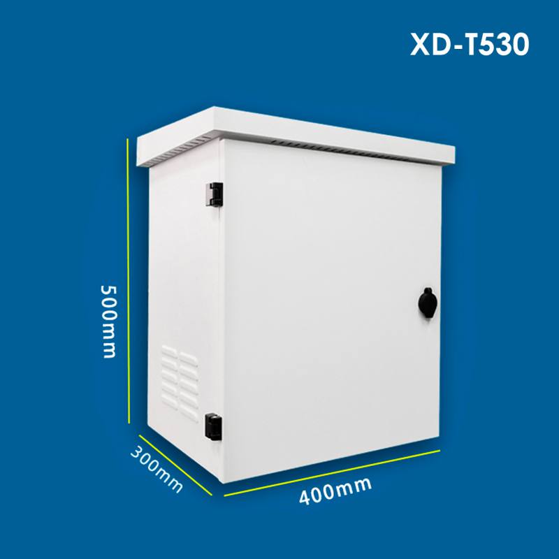 Gabinete XD-T530 T-VISION para equipo de monitoreo, material acero inoxidable impermeable, 500 x 400 x 300mm, Blanco