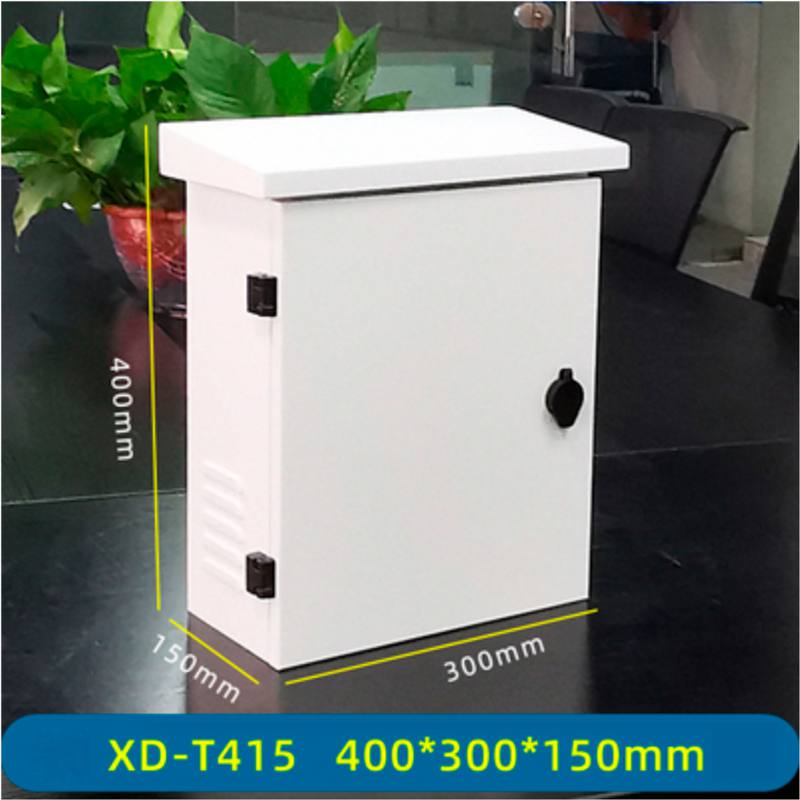 Gabinete XD-T415 T-VISION para equipo de monitoreo, material acero inoxidable impermeable, 400 x 300 x 150mm, Blanco