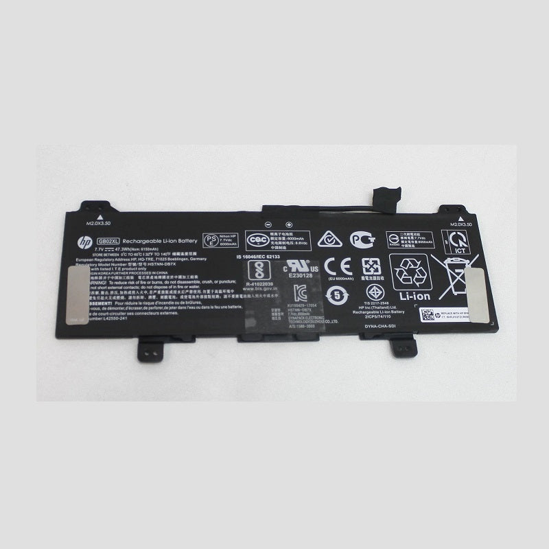 Batería Original GB02XL para HP Chromebook X360 14B-CA0036NRA, 47Wh, 6.15Ah, 7.7V
