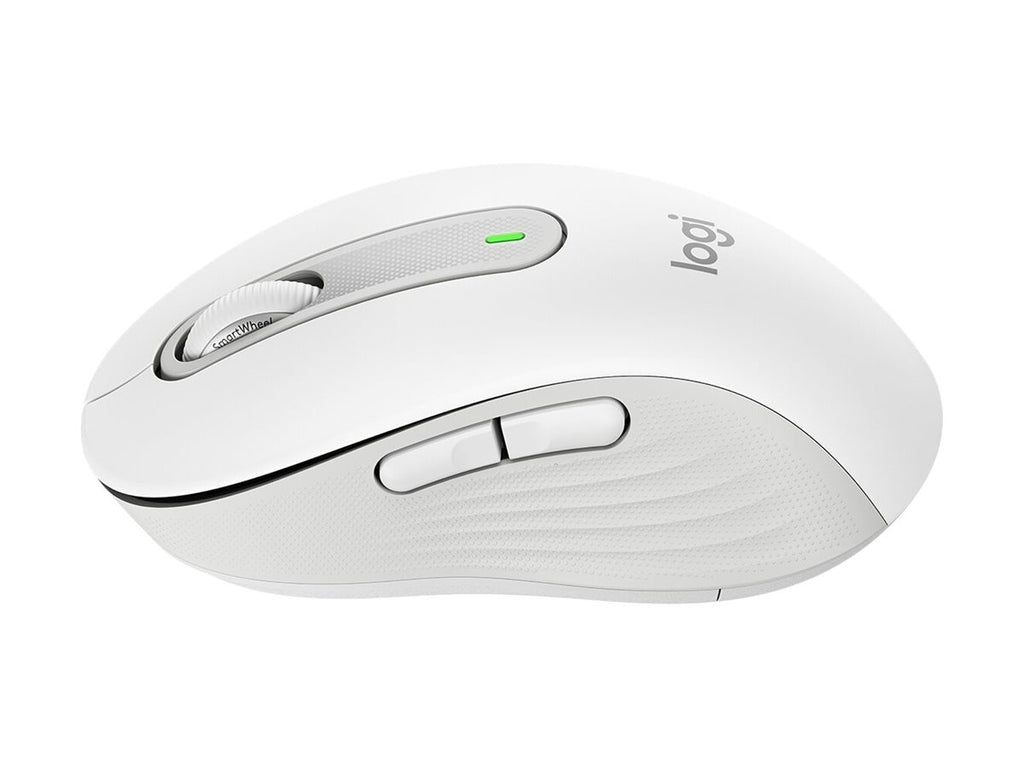 Logitech Signature M650 - Ratón - manos pequeñas - diestro y zurdo - inalámbrico - 2.4 GHz, Bluetooth - receptor de USB Logitech Logi Bolt - blanco hueso