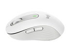 Logitech Signature M650 - Ratón - manos pequeñas - diestro y zurdo - inalámbrico - 2.4 GHz, Bluetooth - receptor de USB Logitech Logi Bolt - blanco hueso
