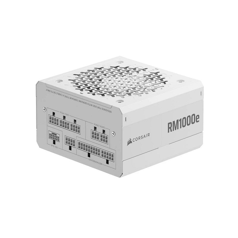Fuente de Poder CORSAIR RM1000e, 1000W, 80+ Plus Gold, Full Modular, ATX 3.1 y PCIe 5.1, Blanco
