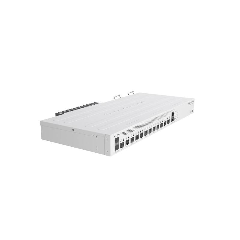 Router MIKROTIK CCR2004-1G-12S+2xs, CPU AL32400 1700MHz, 4GB RAM, 1x Gigabit Ethernet, 12x 10G SFP+ y 2x 25G SFP28