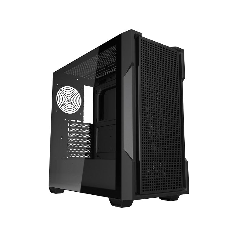Gabinete Gaming DarkFlash DS900 MESH, ATX Mid Tower, Panel lateral de vidrio templado, Color Negro