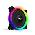 Abanico DarkFlash Aurora DR12 PRO, 120mm, RGB LED, 2.0 - 6 pines, Negro