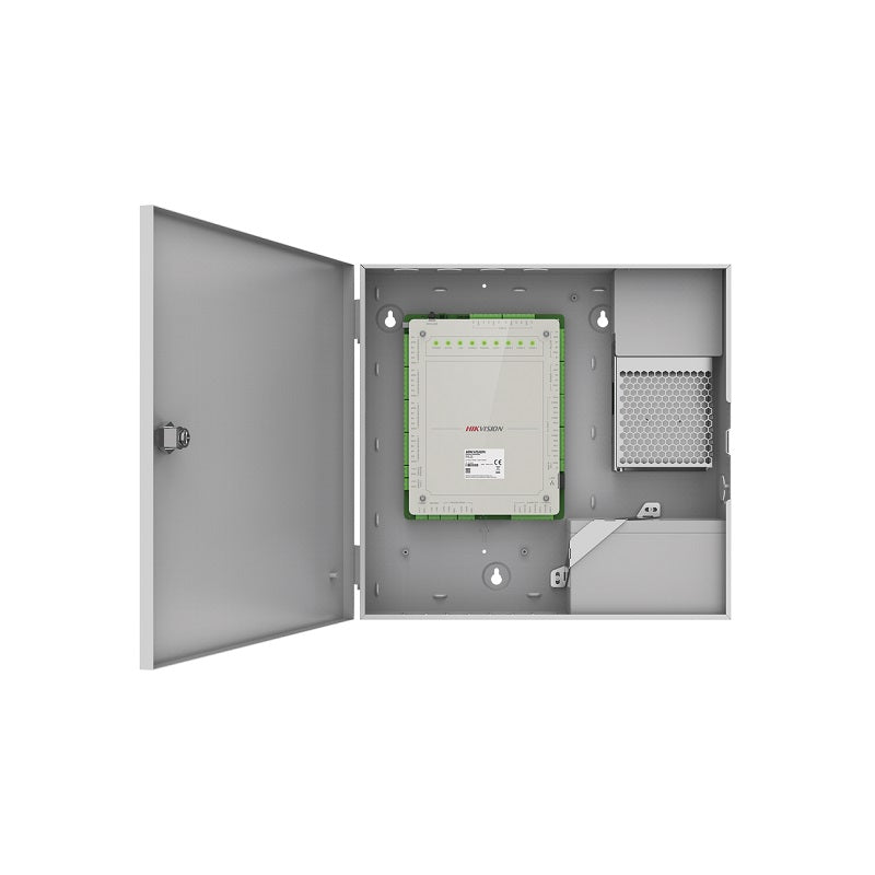 Panel de Control de Acceso HIKVISION K2624X, para 4 puertas, 100,000 Tarjetas, 300,000 Eventos, Gabinete y Fuente 12V 8A