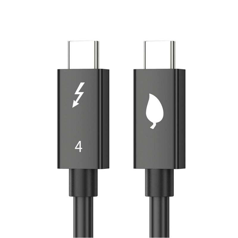Cable USB 4.0 Tipo C T-VISION PD240W, Macho Macho, 2 Metros, Thunderbolt 4, 5A, 40Gbps, 240W PD, 8K/60HZ, Chip E-Marker, Negro