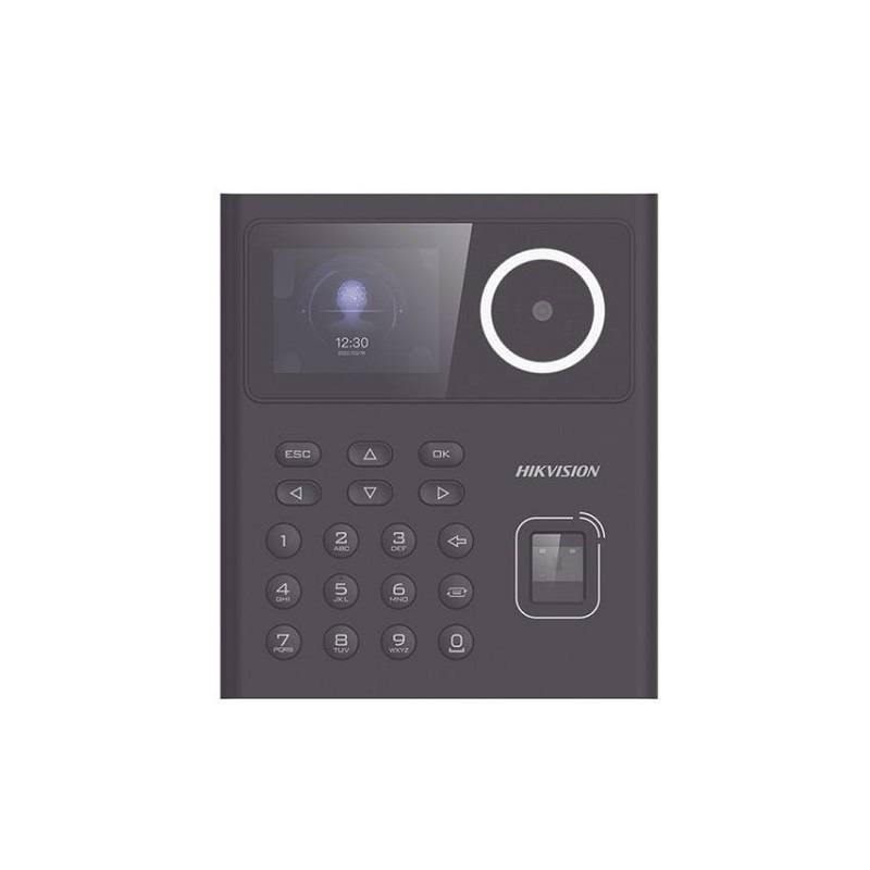 Control de acceso y asistencia HIKVISION K1T320MFWX MinMoe WiFi, Pantalla 2.4", reconocimiento Facial, Tarjeta MIFARE y Huella, 500 Rostros y 1.000 Huellas