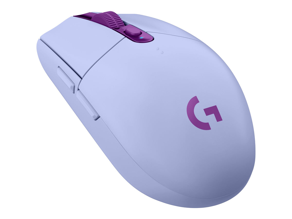 Logitech G305 Lightspeed - Ratón - óptico - 6 botones - inalámbrico - 2.4 GHz - receptor inalámbrico USB - lila