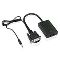 Convertidor de VGA Audio a HDMI 1080p + Audio TV AV HDTV