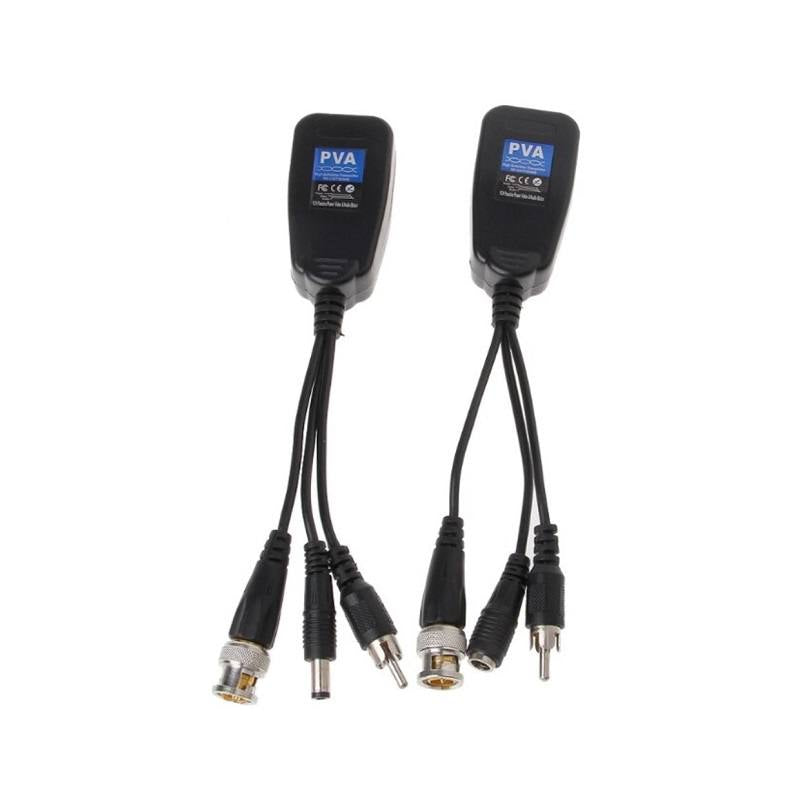 Video Balun HD RJ45 con poder de 1 Channel Passive Pares, Audio.
