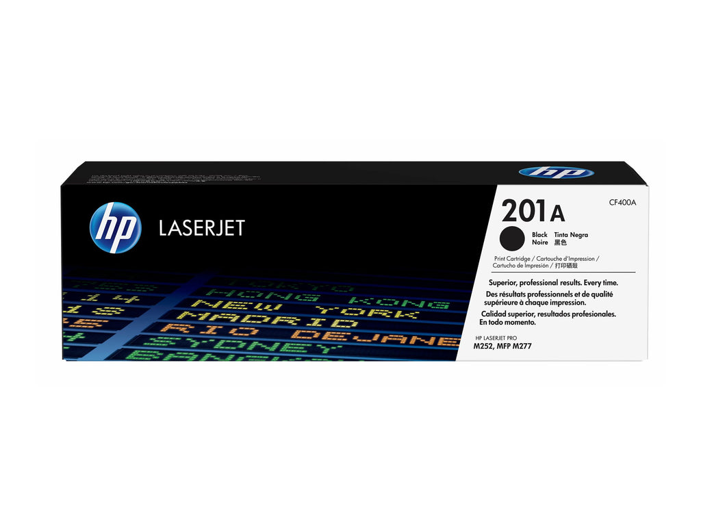HP 201A - Negro - original - LaserJet - cartucho de tóner (CF400A) - para Color LaserJet Pro M252dn, M252dw, M252n, MFP M277c6, MFP M277dw, MFP M277n