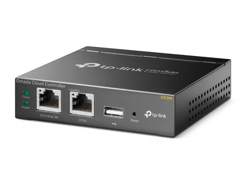 Controlador TP-Link Cloud Omada OC200, 2x Puertos Ethernet 10/100, Soporta PoE (802.3af/802.3at), USB 2.0