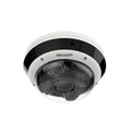 Cámara IP Domo Hikvision, Poe, 4MP, 2.8-8mm, PanoVu Multisensor 360° de 4 direcciones, IR 30m, MSD hasta 1TB, IP67, IK10