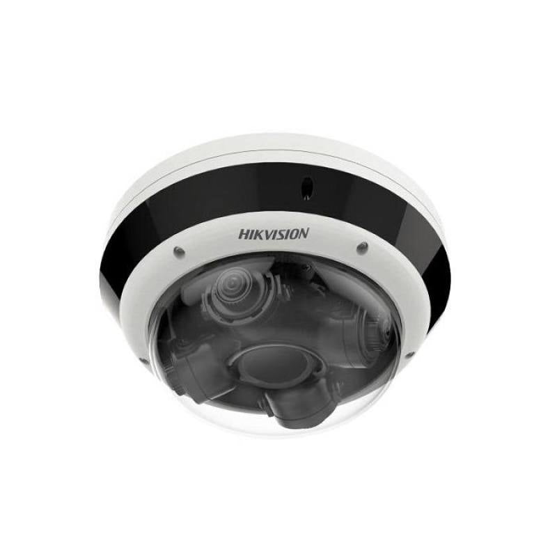 Cámara IP Domo Hikvision, Poe, 4MP, 2.8-8mm, PanoVu Multisensor 360° de 4 direcciones, IR 30m, MSD hasta 1TB, IP67, IK10