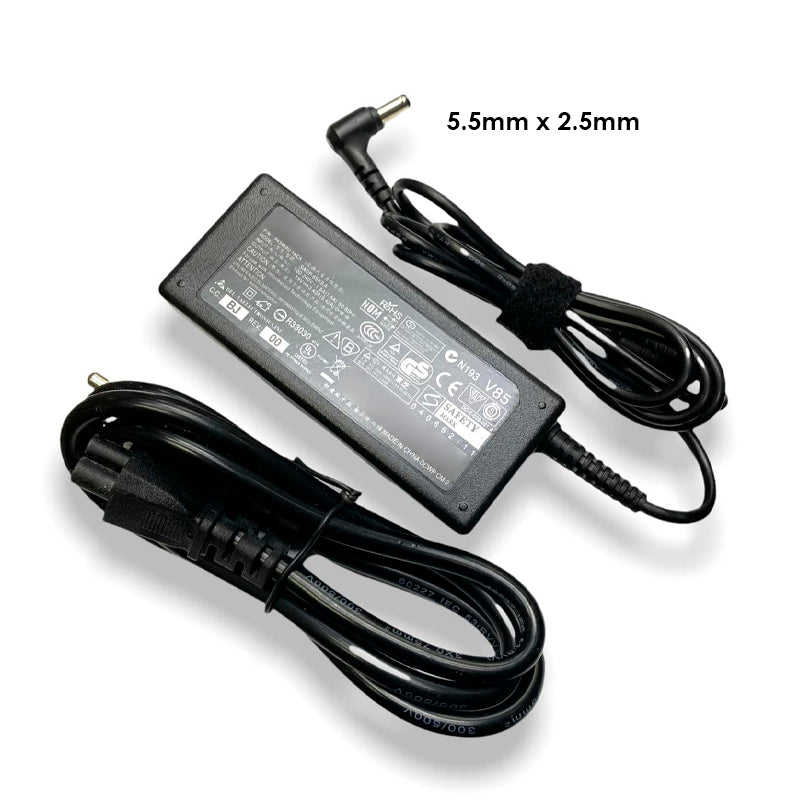Cargador Generico Toshiba de 19V 3.42A 65W Conector de 5.5x2.5mm