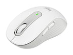 Logitech Signature M650 - Ratón - manos pequeñas - diestro y zurdo - inalámbrico - 2.4 GHz, Bluetooth - receptor de USB Logitech Logi Bolt - blanco hueso