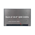 Pantalla para laptop Lenovo, de 16.0" QHD, IPS, 240Hz, 40 pines, Sin marco, (5D11L40981)